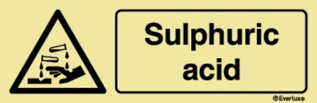 Sulphuric acid sign 